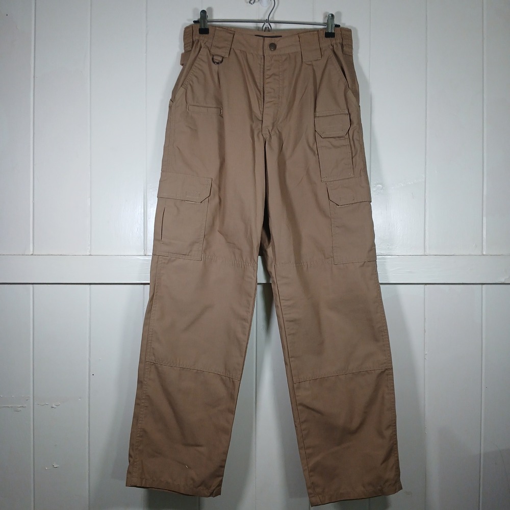 5.11 Tactical Series Cargo Pants Mens 30/32 Tan Ripstop Utility 74273